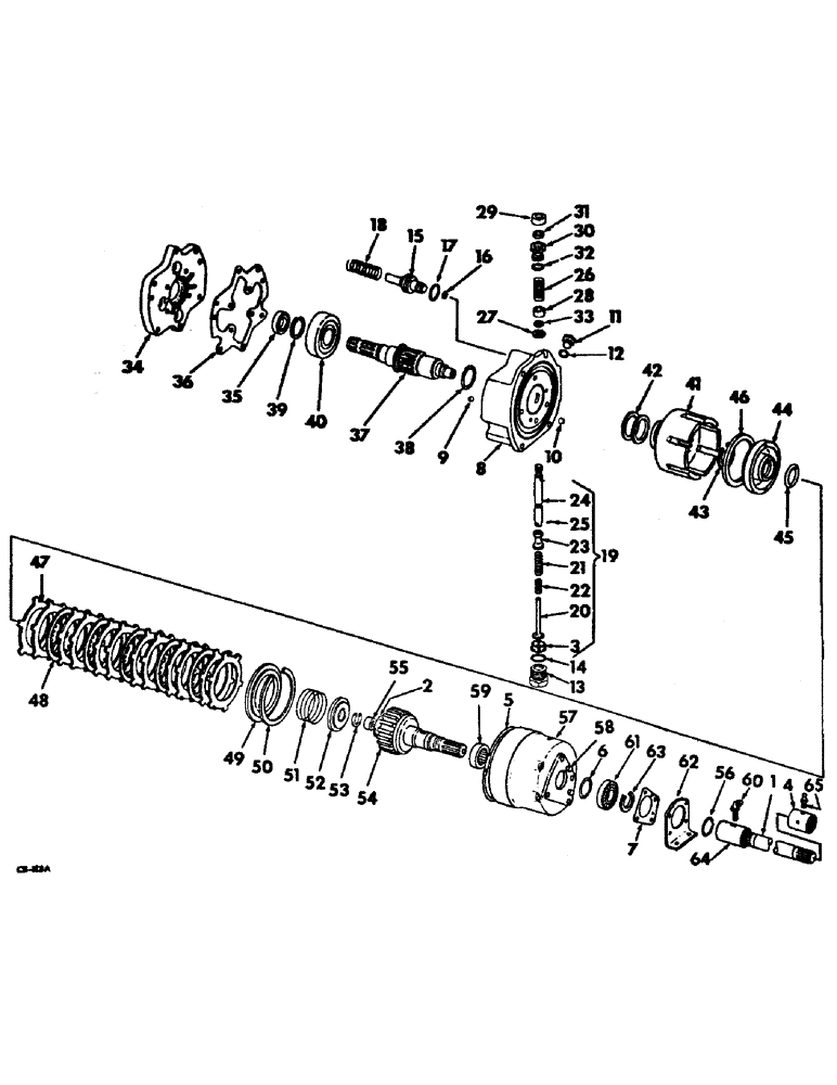 Схема запчастей Case IH 4156 - (B-20) - POWER TRAIN, INDEPENDENT POWER TAKE-OFF (03) - POWER TRAIN