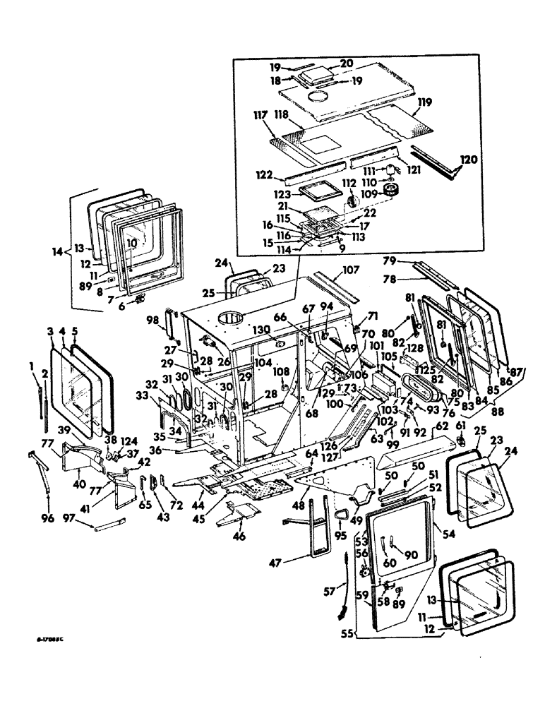 Схема запчастей Case IH 1256 - (N-02) - PARTS ACCESSORIES AND ATTACHMENTS, TRACTOR CAB AND CONNECTIONS Accessories & Attachments