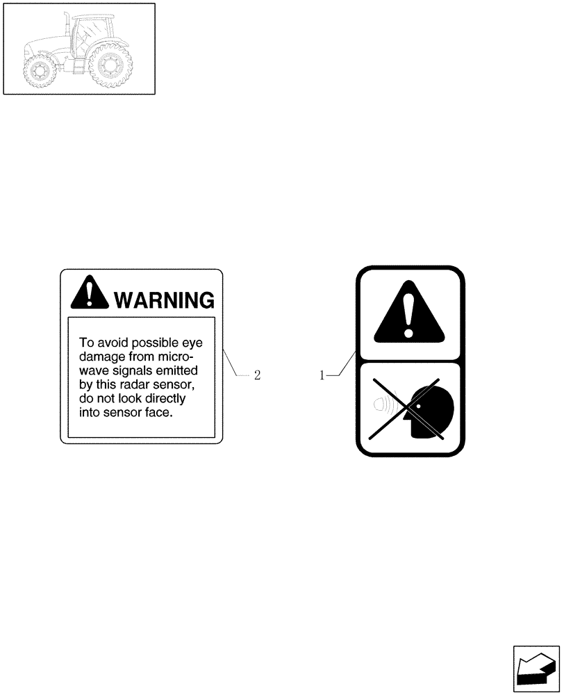 Схема запчастей Case IH PUMA 210 - (1.98.0/04) - (VAR.743-749-753/1) DECALS, RADAR (13) - DECALS