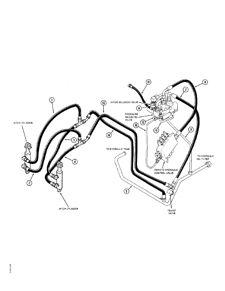 Схема запчастей Case IH 9370 QUADTRAC - (1-18) - PICTORIAL INDEX, ELECTRONIC CONTROLLED HITCH HYDRAULICS, PRIOR TO P.I.N. JEE0069665 (00) - PICTORIAL INDEX