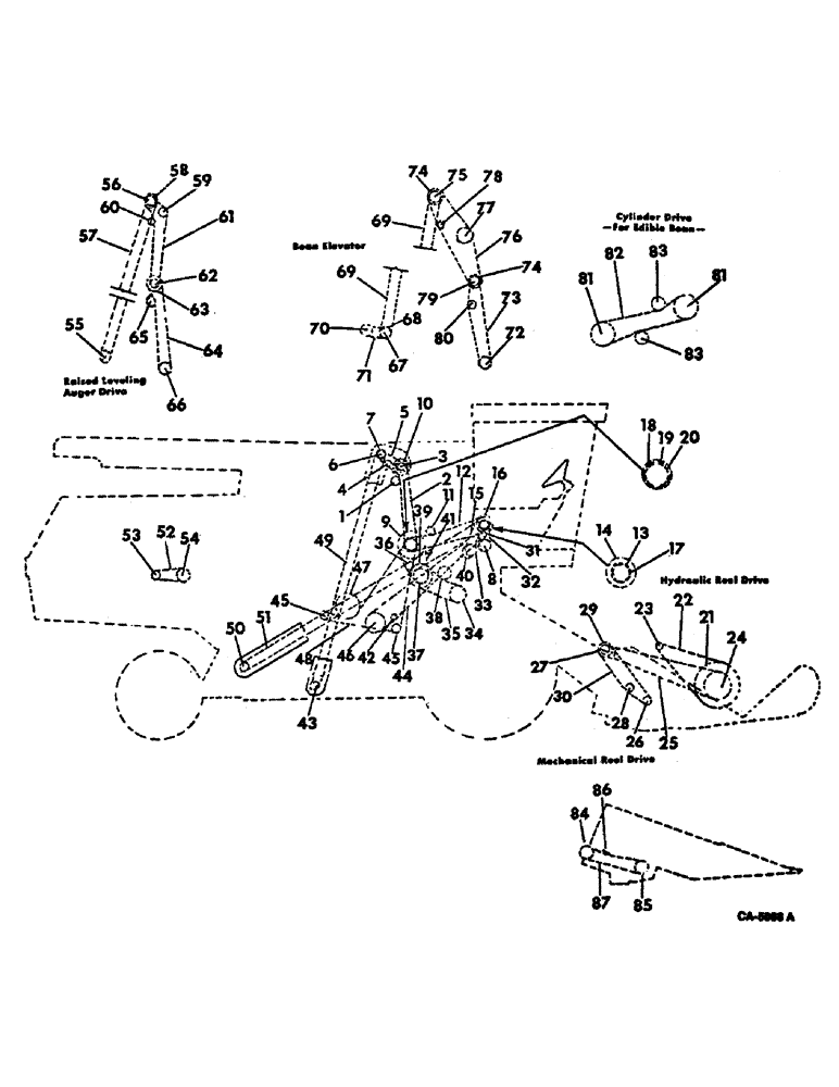 Схема запчастей Case IH 915 - (02-07) - MISCELLANEOUS, CHAIN AND SPROCKET DIAGRAM, RIGHT SIDE Accessories & Attachments / Miscellaneous
