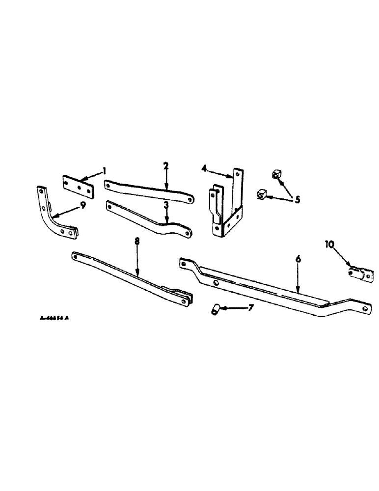 Схема запчастей Case IH L-54 - (A-07) - MOUNTING FRAME AND REAR LIFTING ROD 