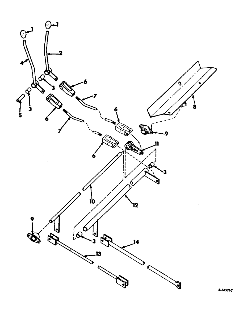Схема запчастей Case IH 915 - (H-10) - CONTROLS, FEEDER AND REEL LIFT CONTROL Controls