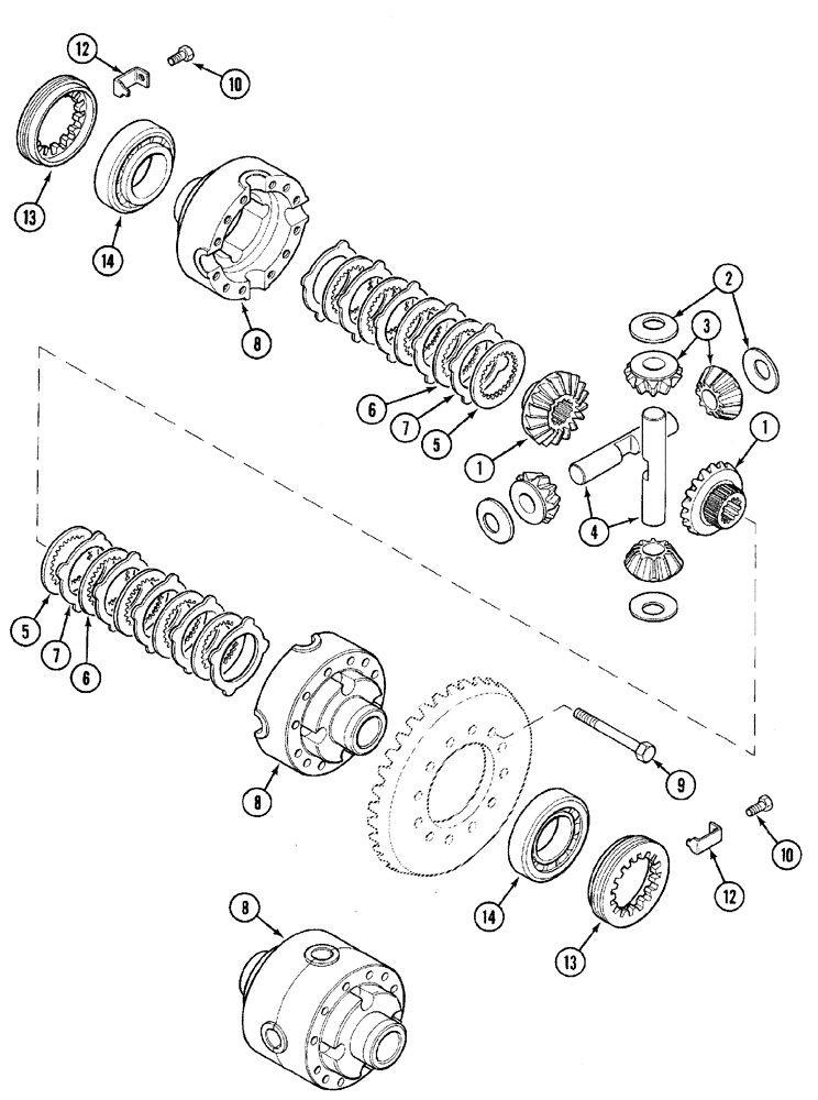 Схема запчастей Case IH CX90 - (05-16) - DIFFERENTIAL - M.F.D. (05) - STEERING