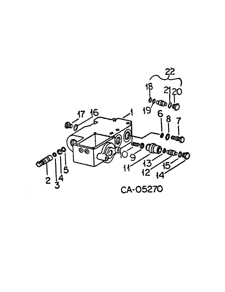 Схема запчастей Case IH 886 - (10-36) - HYDRAULIC, UNLOADING VALVE, MODELS WITH DRAFT CONTROLS (07) - HYDRAULICS