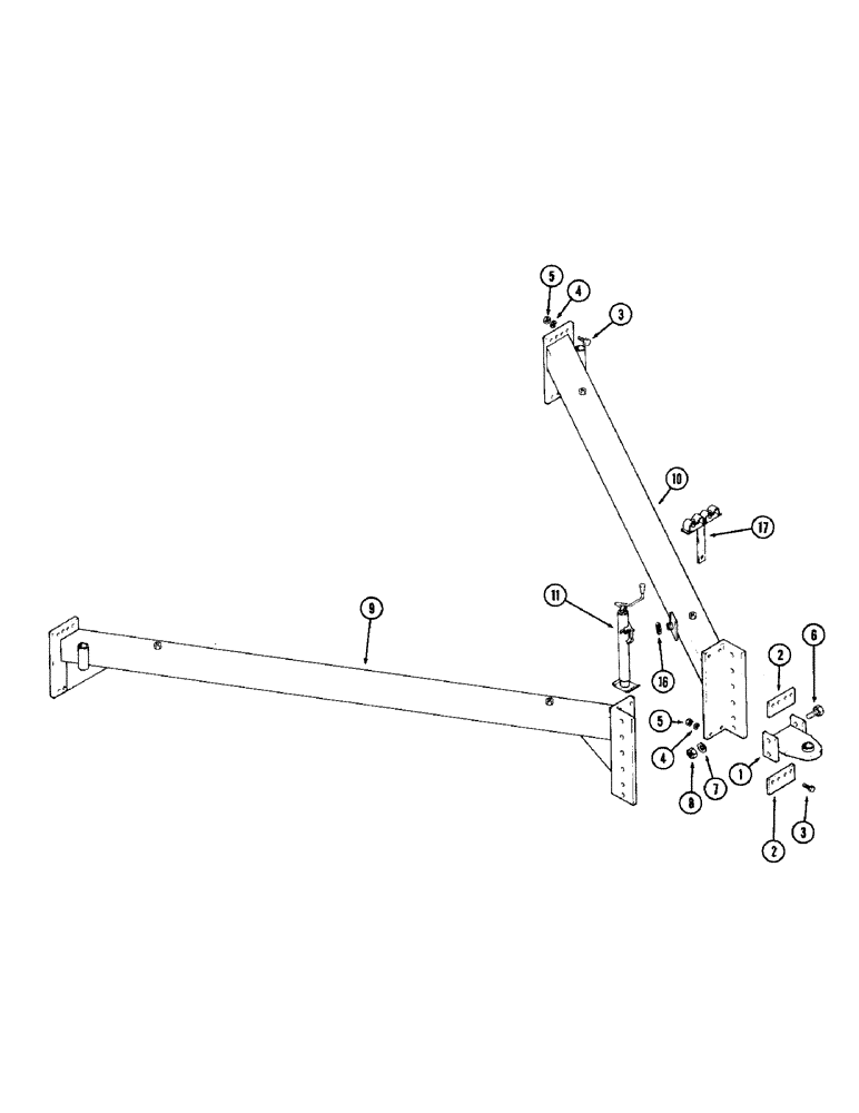 Схема запчастей Case IH 1900 - (02) - HITCH, 21 TO 27 FOOT (6.4 TO 8.2 M) 