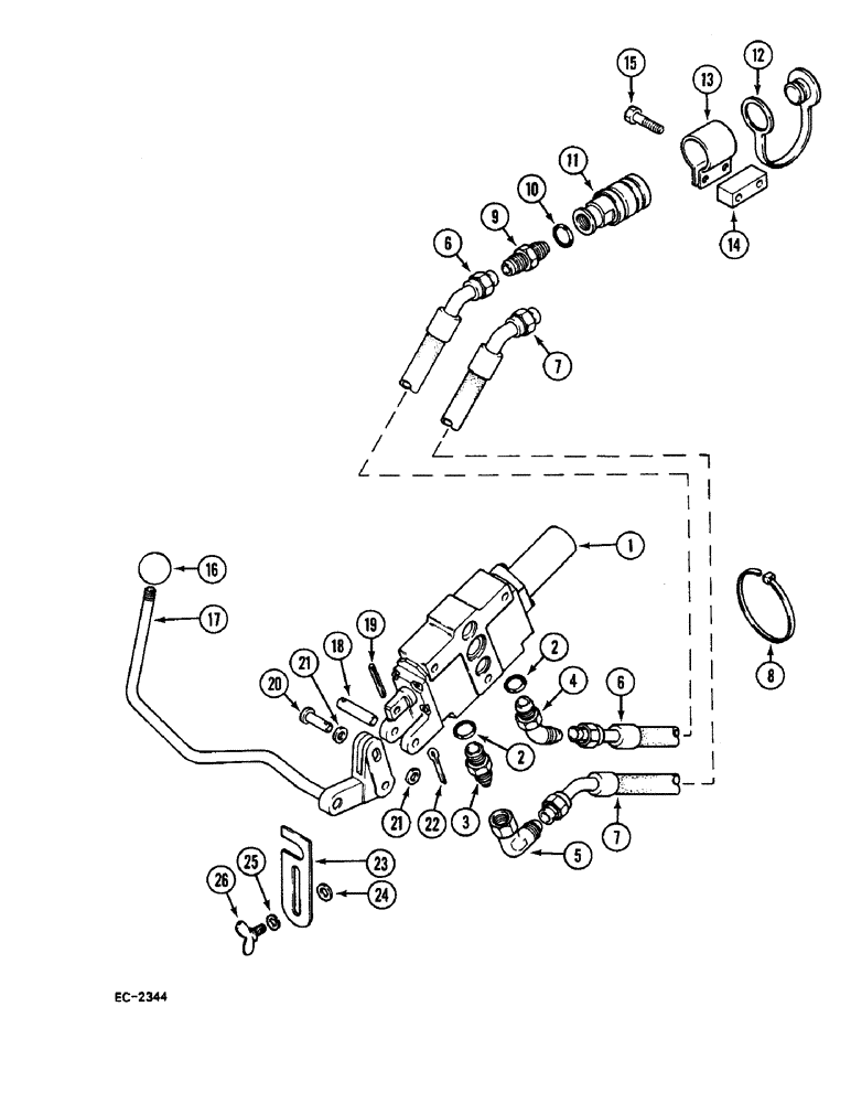 Схема запчастей Case IH 248 - (8-678) - AUXILIARY VALVES "BOSCH" - SECOND BANK (08) - HYDRAULICS