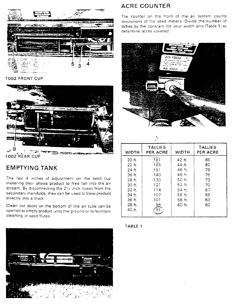 Схема запчастей Case IH 1802 - (11) - OPERATING GUIDELINES (CONTINUED) 