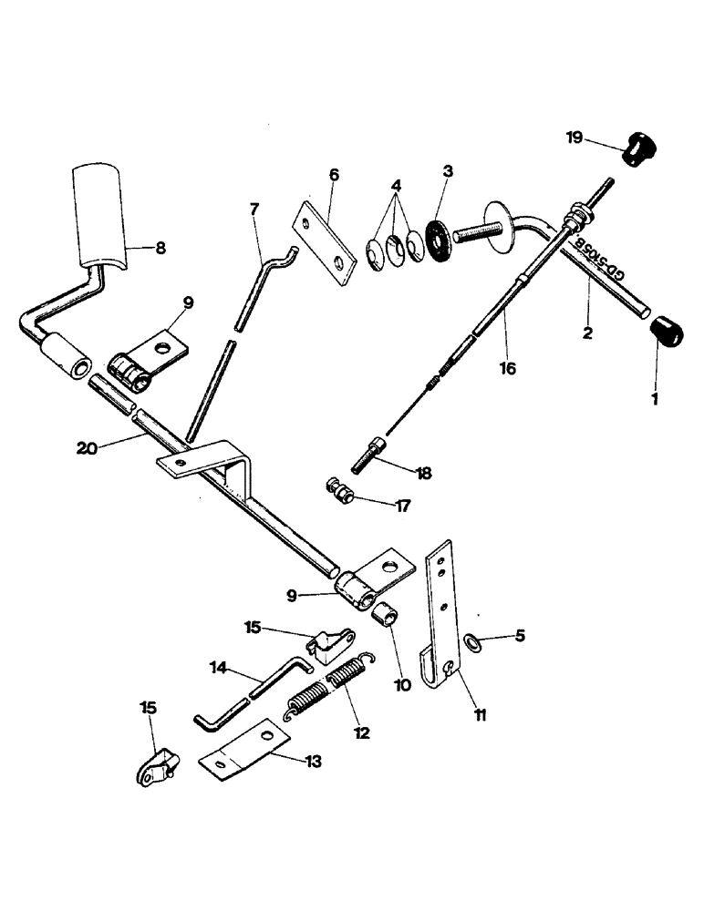 Схема запчастей Case IH 844S - (12-04) - HAND AND FOOT ACCELERATOR Power