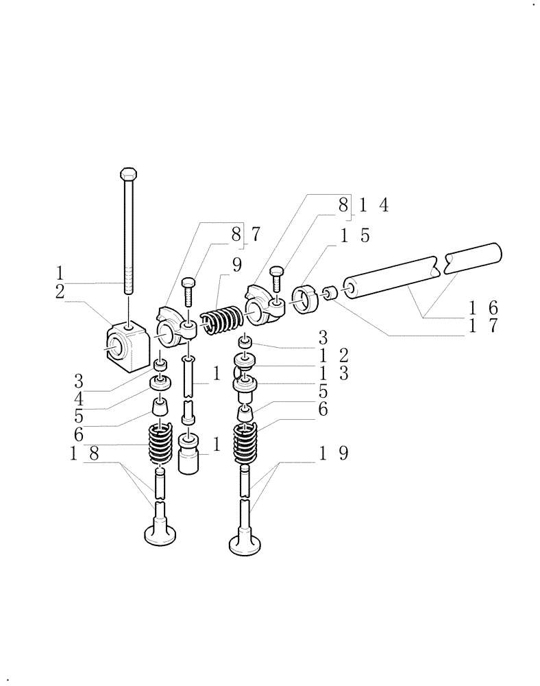 Схема запчастей Case IH WDX1101 - (085) - ENGINE, ROCKER ARM & VALVES (10) - ENGINE