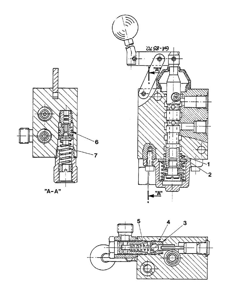 Схема запчастей Case IH 833 - (10-66) - ADDITIONAL CONTROL VALVE, DOUBLE ACTING - HENGSTLER (07) - HYDRAULICS