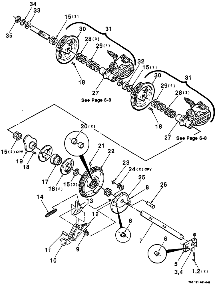 Схема запчастей Case IH 8555 - (06-06) - KNOTTER AND CAM GEAR ASSEMBLY (RASSPE) (14) - BALE CHAMBER