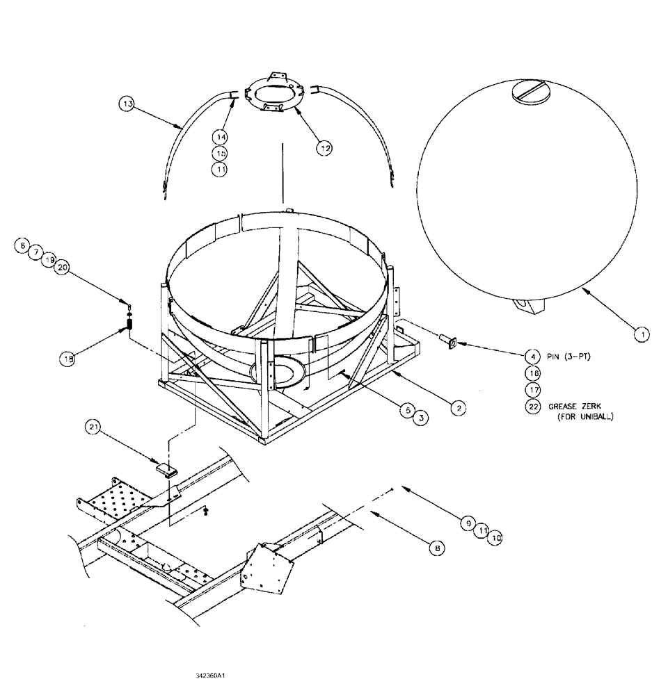 Схема запчастей Case IH SPX3185 - (09-016) - LIQUID PLUMBING - TANK PACKAGE Liquid Plumbing