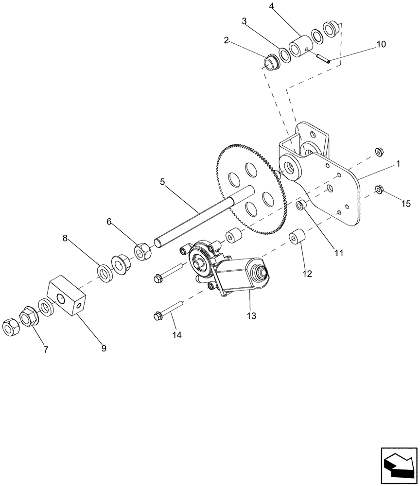 Схема запчастей Case IH 7130 - (74.130.18) - MOTOR ASSEMBLY, CLEANING FAN SPEED ADJUSTER (74) - CLEANING