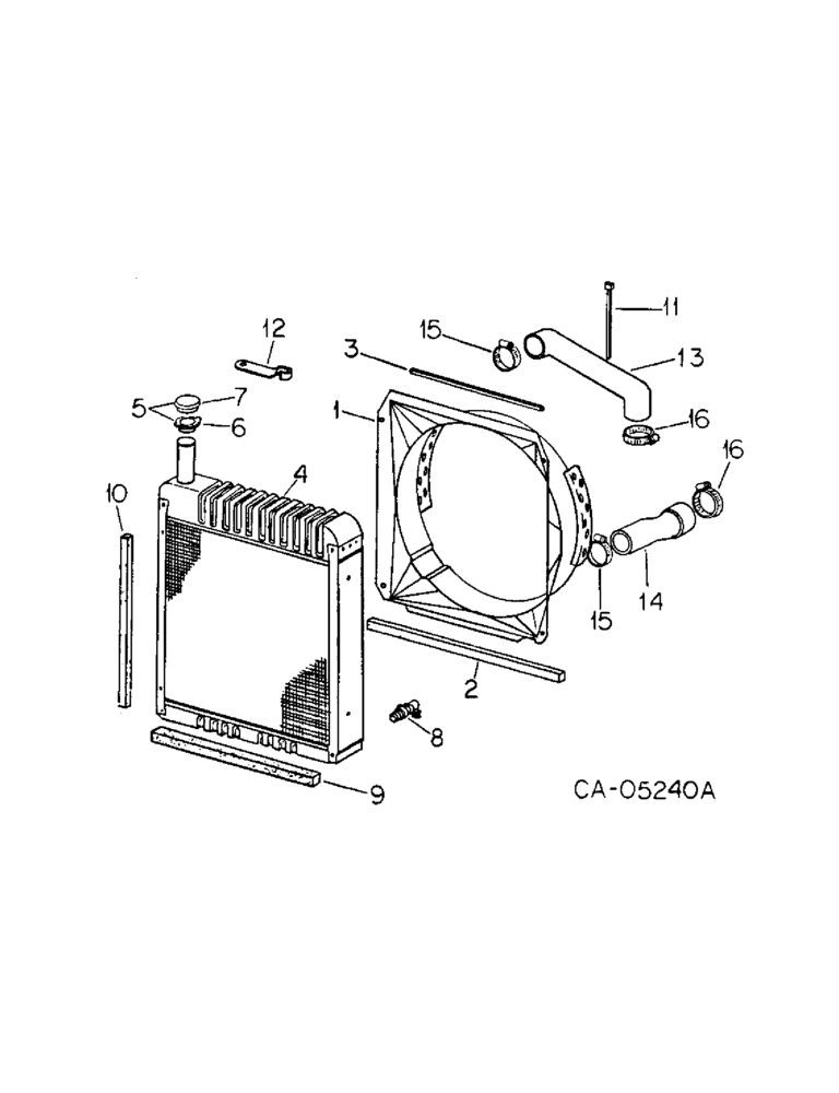 Схема запчастей Case IH HYDRO 186 - (06-03) - COOLING, RADIATOR AND CONNECTIONS Cooling