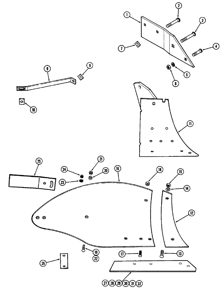 Схема запчастей Case IH 308 - (26) - BOTTOM, 16 INCH, HIGH SPEED 