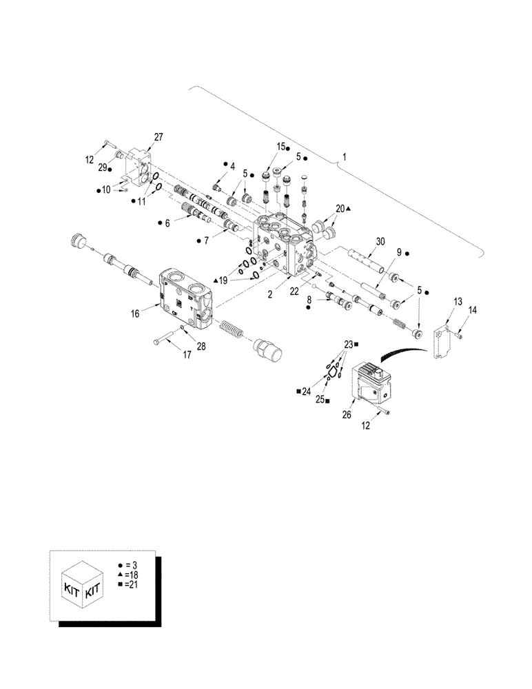 Схема запчастей Case IH STEIGER 485 - (08-16) - PRIORITY / STEERING CONTROL VALVE (08) - HYDRAULICS