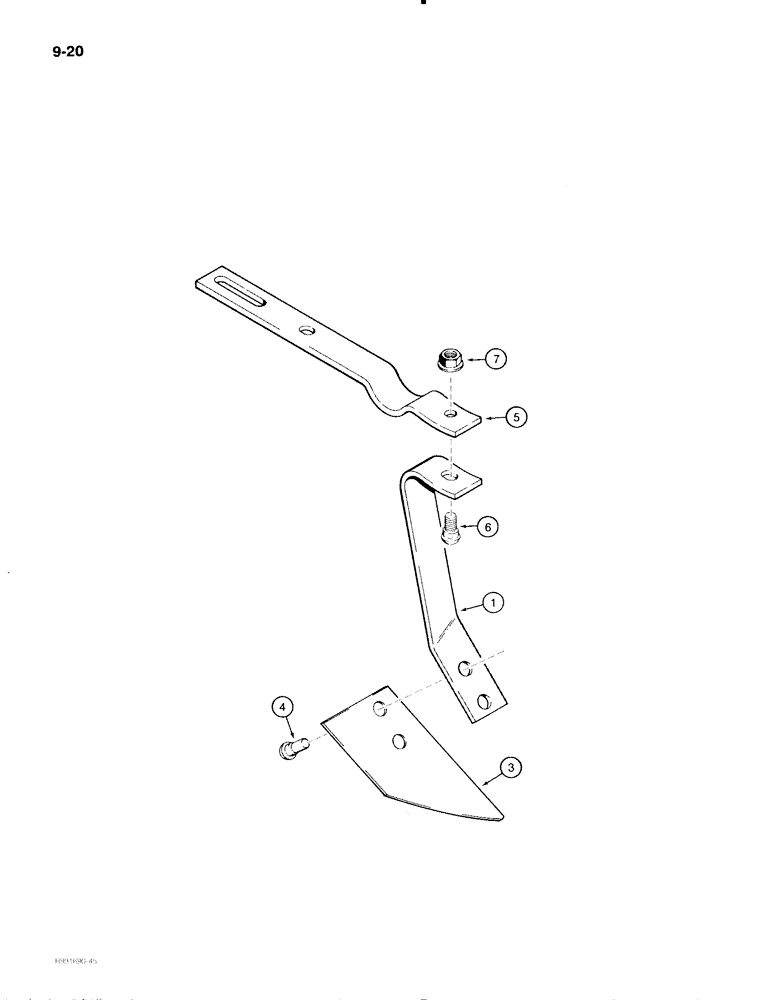 Схема запчастей Case IH 475 - (9-20) - SCRAPERS USED WITH 2 X 2 INCH ANGLES (09) - CHASSIS/ATTACHMENTS