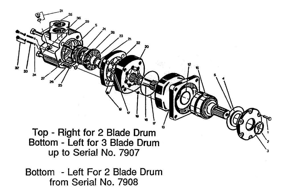 Схема запчастей Case IH 7700 - (B02-31) - HYDRAULIC MOTOR * 6000 CHAR-LYNN: 24 CU.IN. Hydraulic Components & Circuits