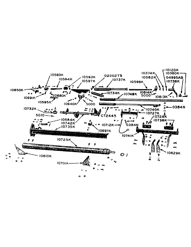 Схема запчастей Case IH 100 - (06) - TOP FRAME LINKAGE & HYDRAULIC CONTROL, PRIOR TO 1954 