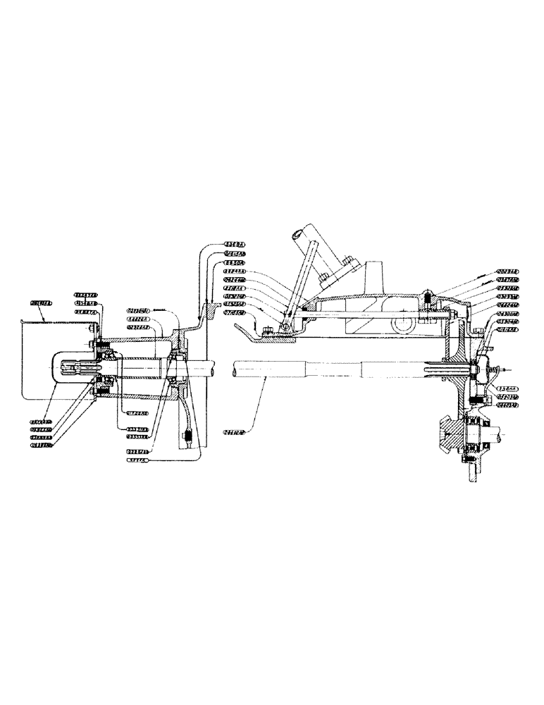 Схема запчастей Case IH SC-SERIES - (125) - POWER TAKE OFF ASSEMBLY WITH 1-3/8 INCH SHAFT, FOR SC AND SO TRACTOR WITH LONG SHAFT (06) - POWER TRAIN