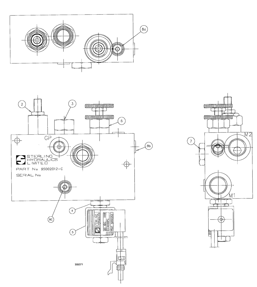 Схема запчастей Case IH SPX3200B - (104) - DUMP/FLOW CONTROL VALVE (35) - HYDRAULIC SYSTEMS