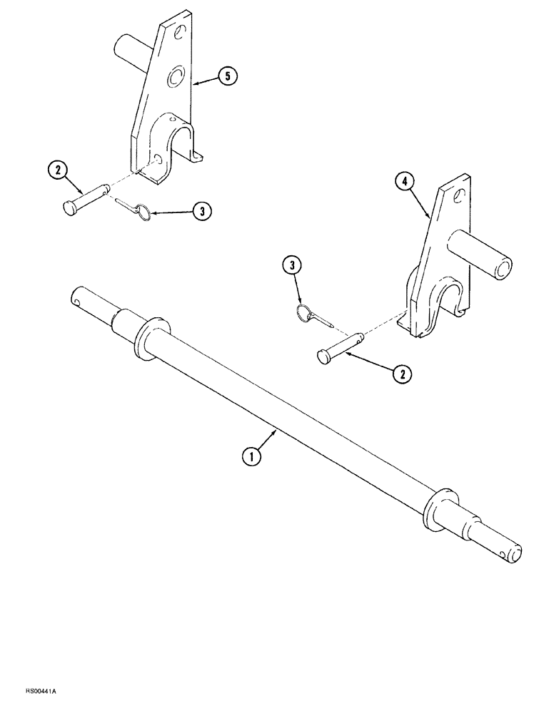 Схема запчастей Case IH 1820 - (09-040) - HITCH ATTACHING BAR 