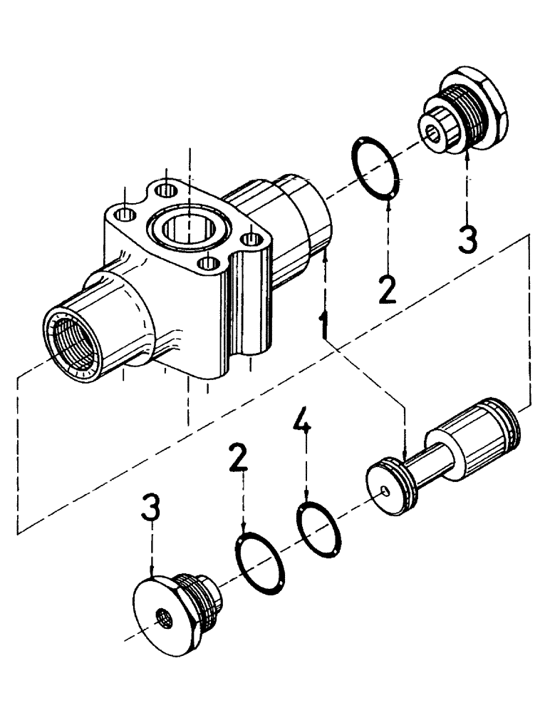 Схема запчастей Case IH 7000 - (B05-18) - HYDRAULIC SHUTTLE VALVE Hydraulic Components & Circuits