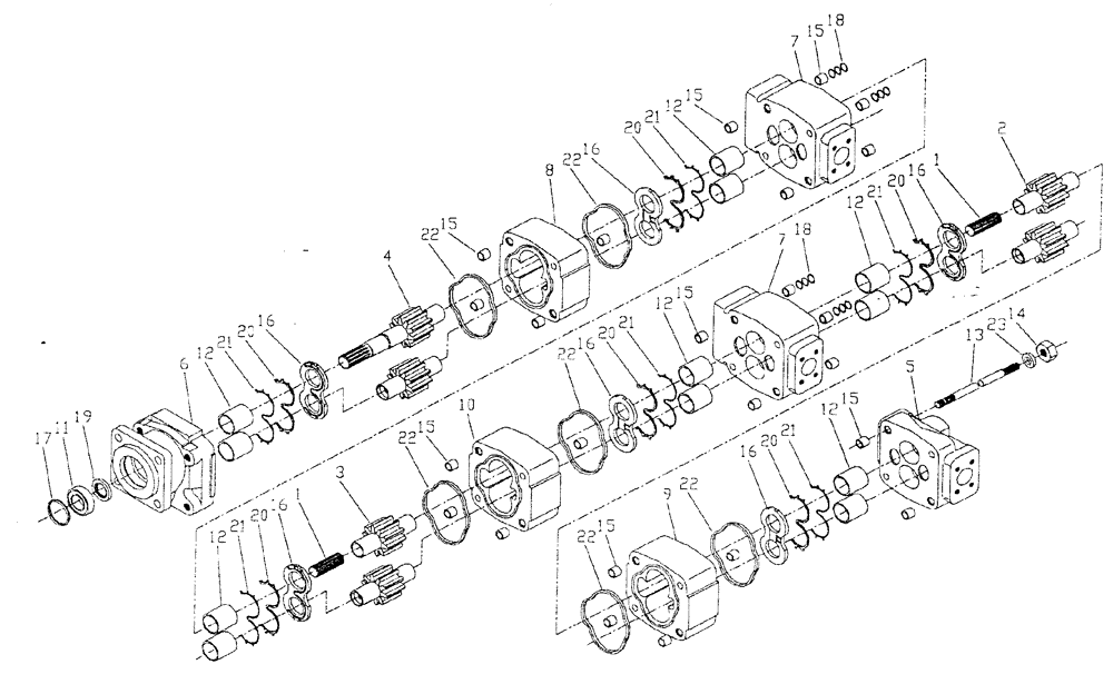 Схема запчастей Case IH 7700 - (B04[06]) - HYDRAULIC PUMP COMMERCIAL {108} Hydraulic Components & Circuits