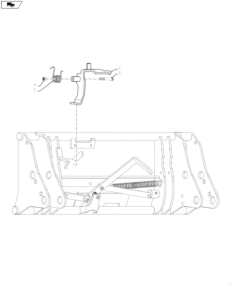 Схема запчастей Case IH L725 - (39.110.AH) - CLICK-ON (39) - FRAMES AND BALLASTING