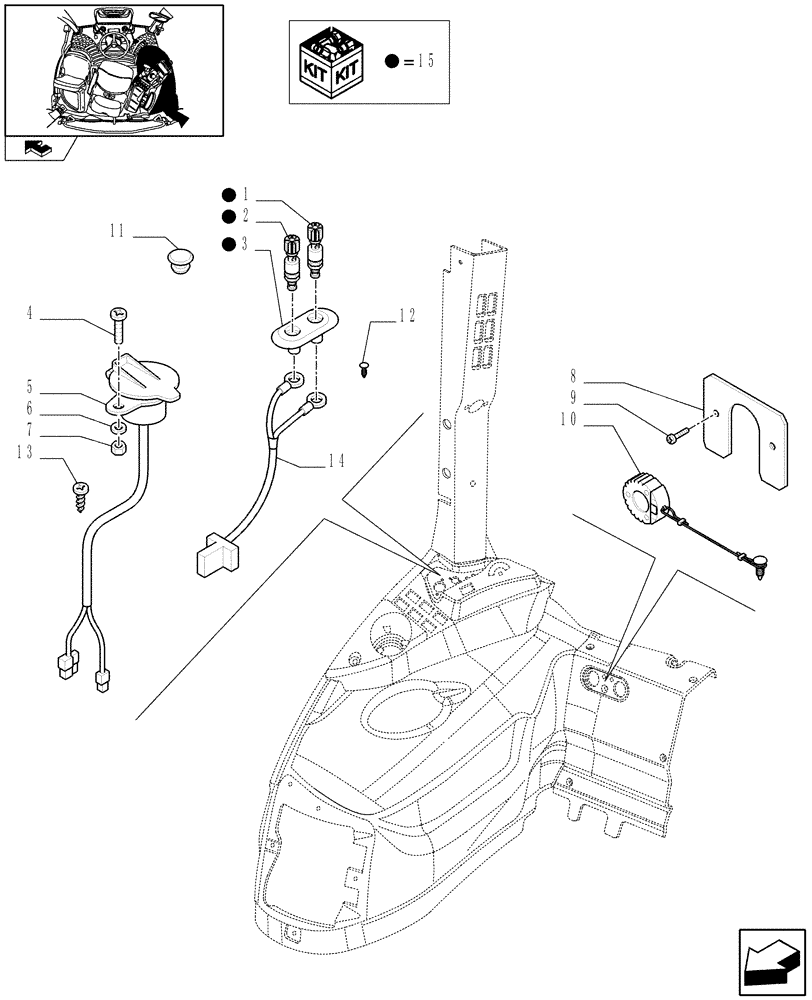 Схема запчастей Case IH PUMA 195 - (1.76.0[04]) - AUXILIARY POWER SOCKETS AND CAPS (06) - ELECTRICAL SYSTEMS