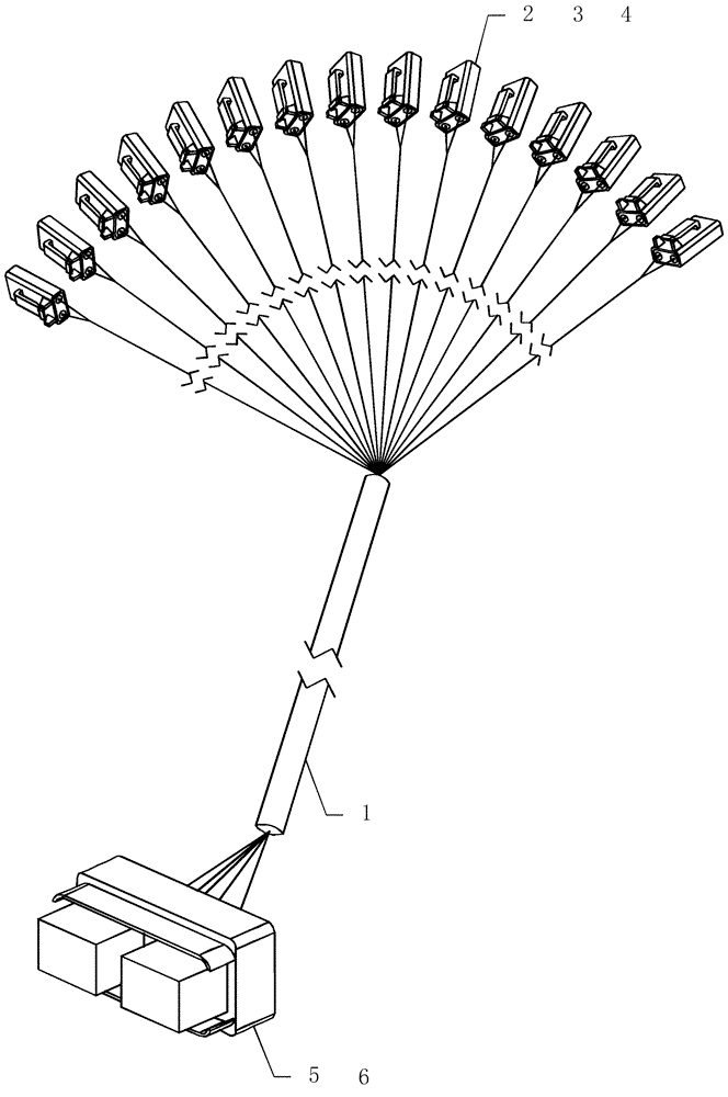 Схема запчастей Case IH ADX3360 - (A.50.A[29]) - FLOW REMOTE SENSOR HARNESS A - Distribution Systems