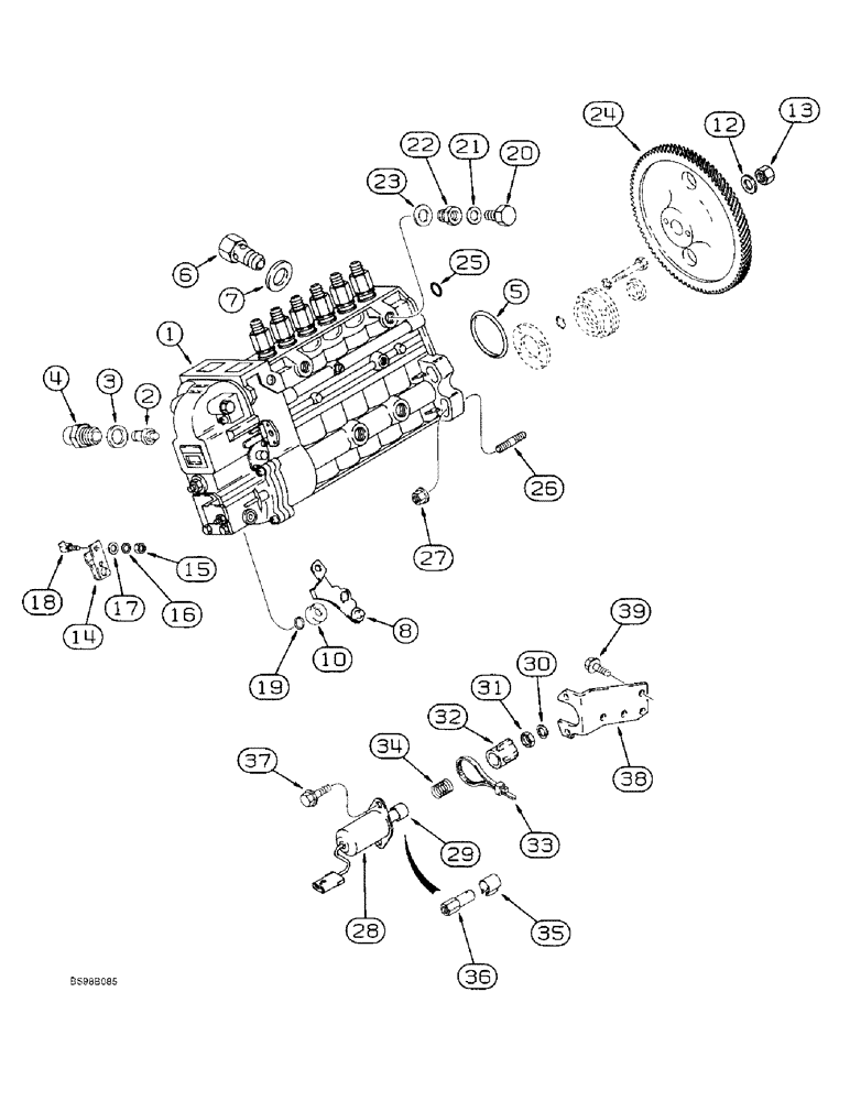 Схема запчастей Case IH 9330 - (3-018) - FUEL INJECTION PUMP AND DRIVE, 6TA-830 ENGINE, 9330 TRACTOR ONLY, PRIOR TO S/N JEE0036501 (03) - FUEL SYSTEM