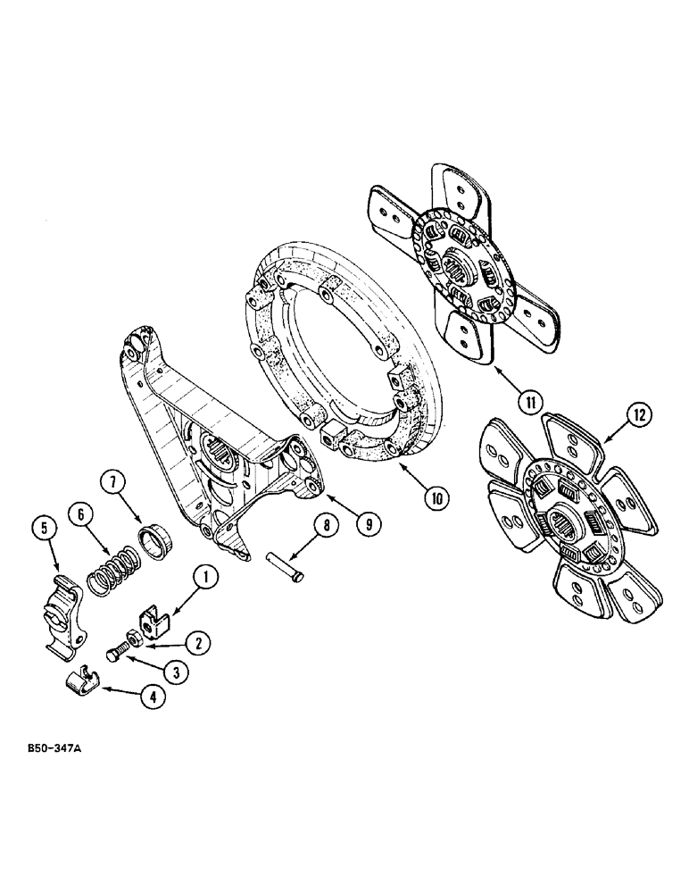 Схема запчастей Case IH 248 - (6-402) - CLUTCH (06) - POWER TRAIN