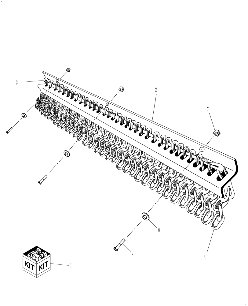 Схема запчастей Case IH 717721336 - (010) - 4 FRONT CHAIN GUARD KIT - MAG010D3590 