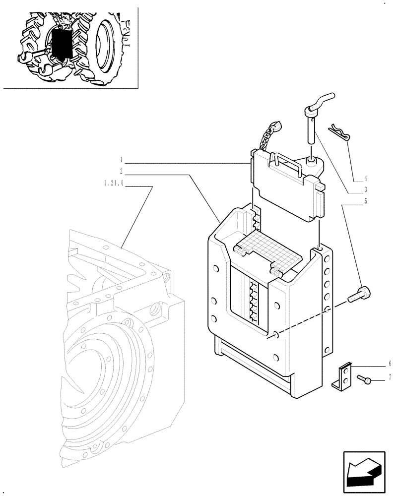 Схема запчастей Case IH JX90U - (1.89.3/13) - (VAR.928) SLINDING HITCH WITHOUT DRAWBAR (09) - IMPLEMENT LIFT