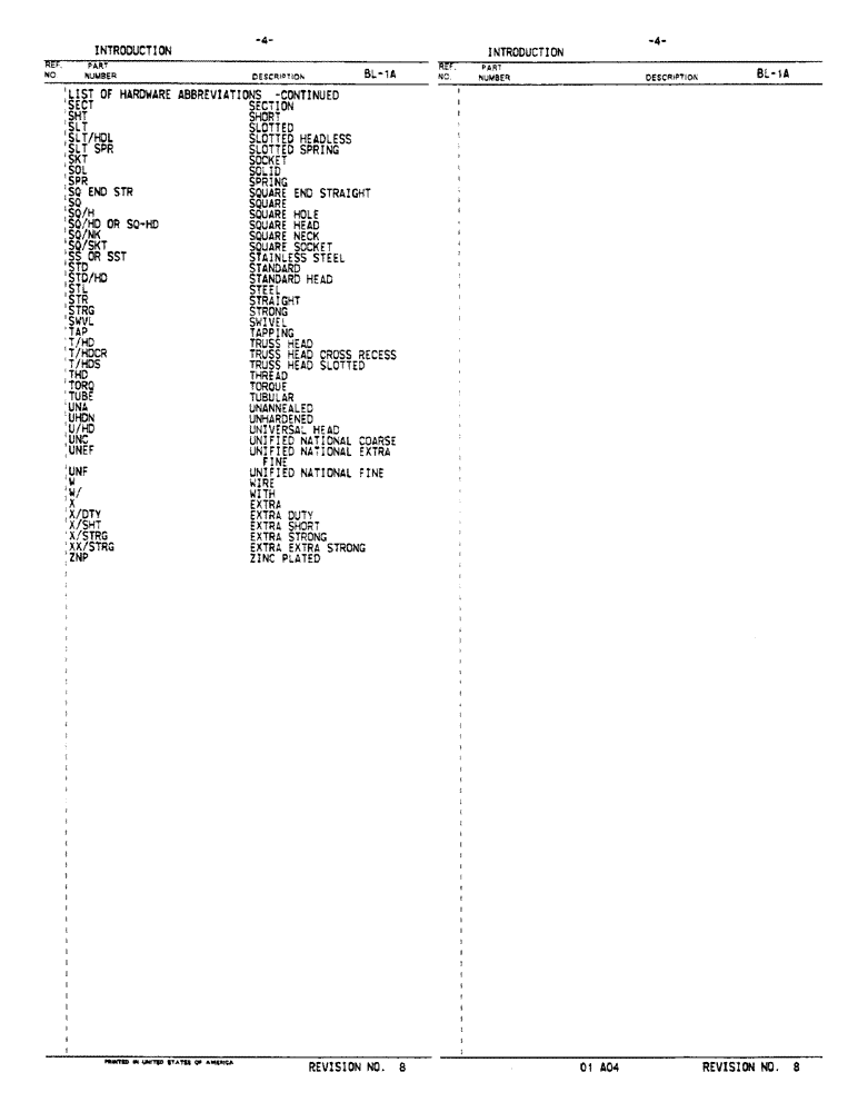 Схема запчастей Case IH 45 - (4) - INTRODUCTION - CONTINUED 
