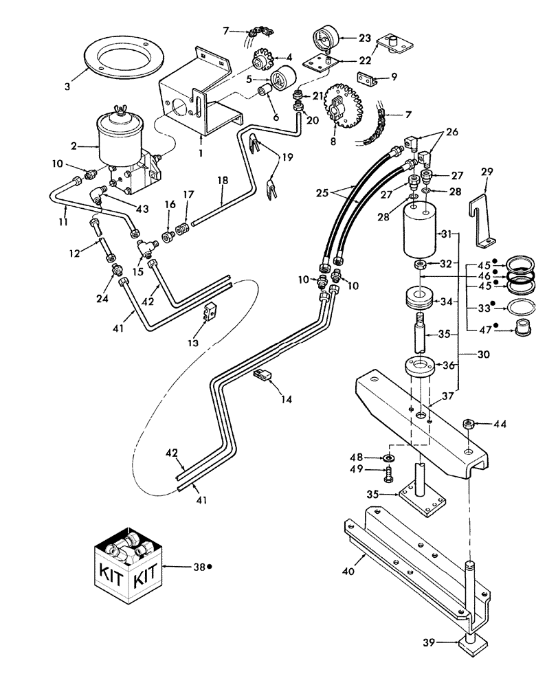 Схема запчастей Case IH SBX530 - (057[2]) - BALE TENSION, HYDRAFORMATIC™, P.I.N. HBJ0002930 (SBX530) & HBJ0003218 (SBX540) & AFTER (62) - PRESSING - BALE FORMATION