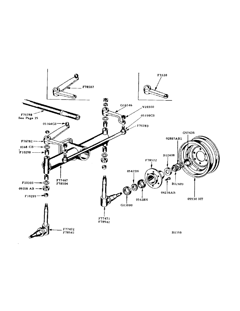 Схема запчастей Case IH 1000 - (16) - STEERING ARMS AND AXLE (27) - REAR AXLE SYSTEM