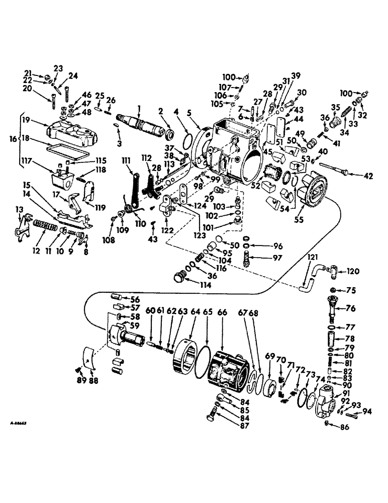 Схема запчастей Case IH D-188 - (C-17) - FUEL INJECTION PUMP, ROOSA MASTER 