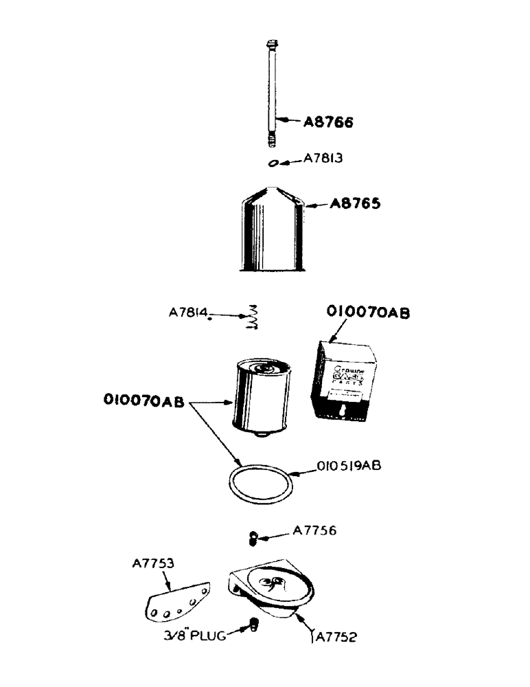 Схема запчастей Case IH 900 - (011) - DIESEL ENGINE, CRANKCASE OIL FILTER (02) - ENGINE