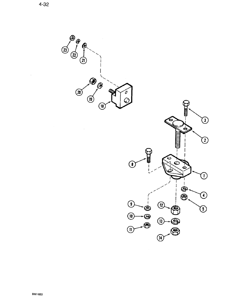 Схема запчастей Case IH 7120 - (4-32) - ELECTRICAL COMPONENT MOUNTING (04) - ELECTRICAL SYSTEMS