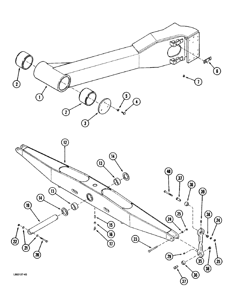 Схема запчастей Case IH 1670 - (6-44) - DRIVE AXLE (03) - POWER TRAIN