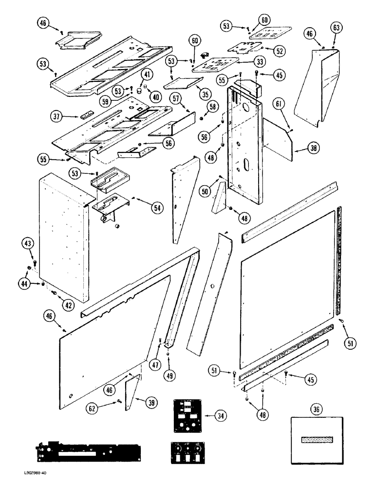 Схема запчастей Case IH 1670 - (9G-04) - RIGHT HAND CONSOLE, (CONT) (10) - CAB & AIR CONDITIONING