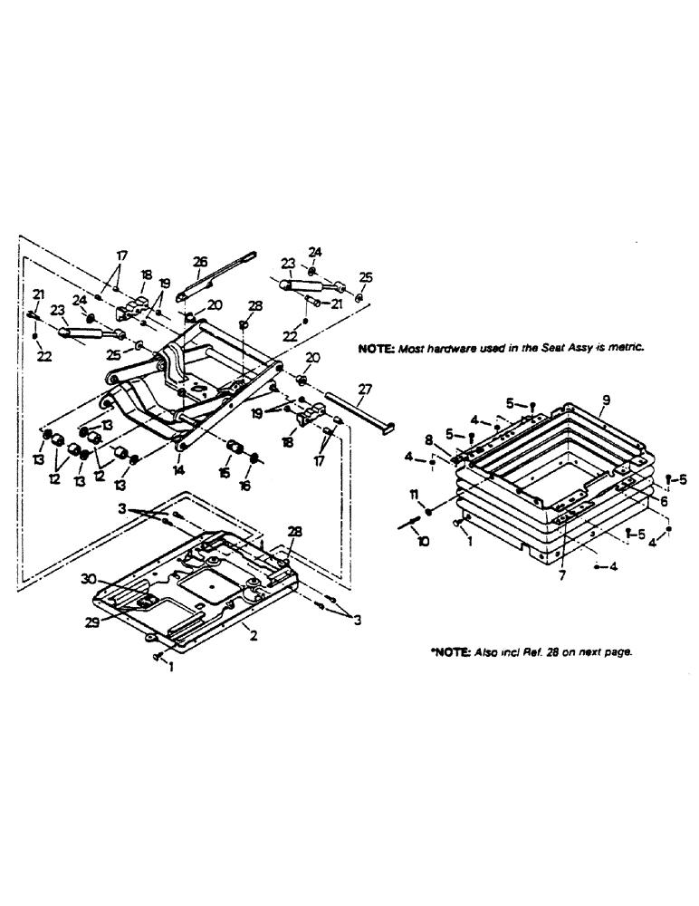 Схема запчастей Case IH 9170 - (01-22) - SEAT ASSEMBLY, UPPER SUSPENSION (10) - CAB
