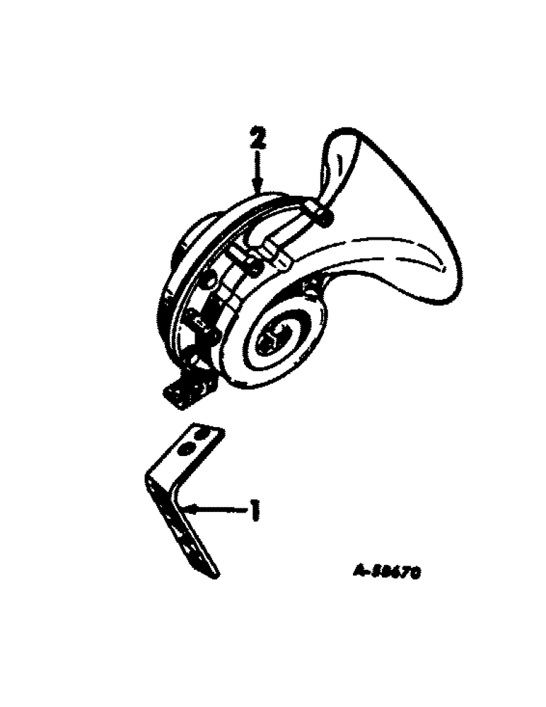 Схема запчастей Case IH 656 - (G-27) - ELECTRICAL SYSTEM, ELECTRIC HORN, FARMALL TRACTORS WITH SERIAL NO. 23117 AND BELOW (06) - ELECTRICAL SYSTEMS