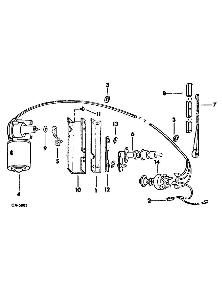 Схема запчастей Case IH 915 - (13-12) - SUPERSTRUCTURE, WINDSHIELD WIPER, S/N 19001 AND ABOVE (05) - SUPERSTRUCTURE