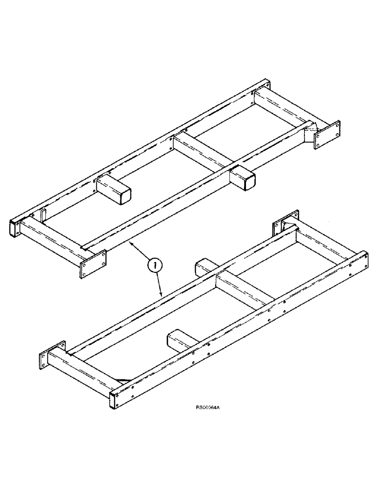 Схема запчастей Case IH 5800 - (9-14) - 3 FOOT WING FRAME, PRIMARY WING FLAT FOLD 19 FOOT THROUGH 23 (09) - CHASSIS/ATTACHMENTS