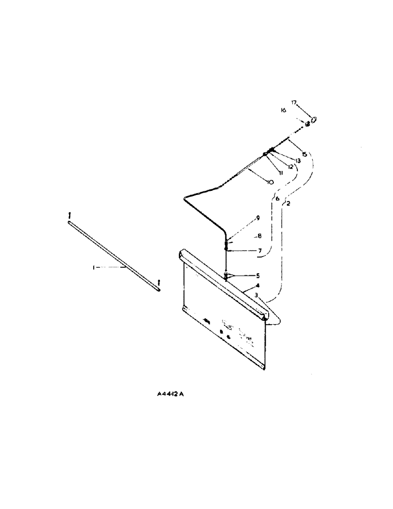 Схема запчастей Case IH 354 - (6-45) - ATTACHMENTS, RADIATOR CURTAIN ATTACHMENT Attachments