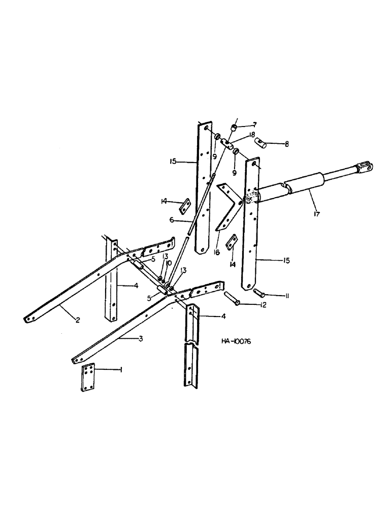 Схема запчастей Case IH 645 - (C-10) - 645 VIBRA CHISEL, 31-1/2 FOOT WING, WING LIFT UNIT 